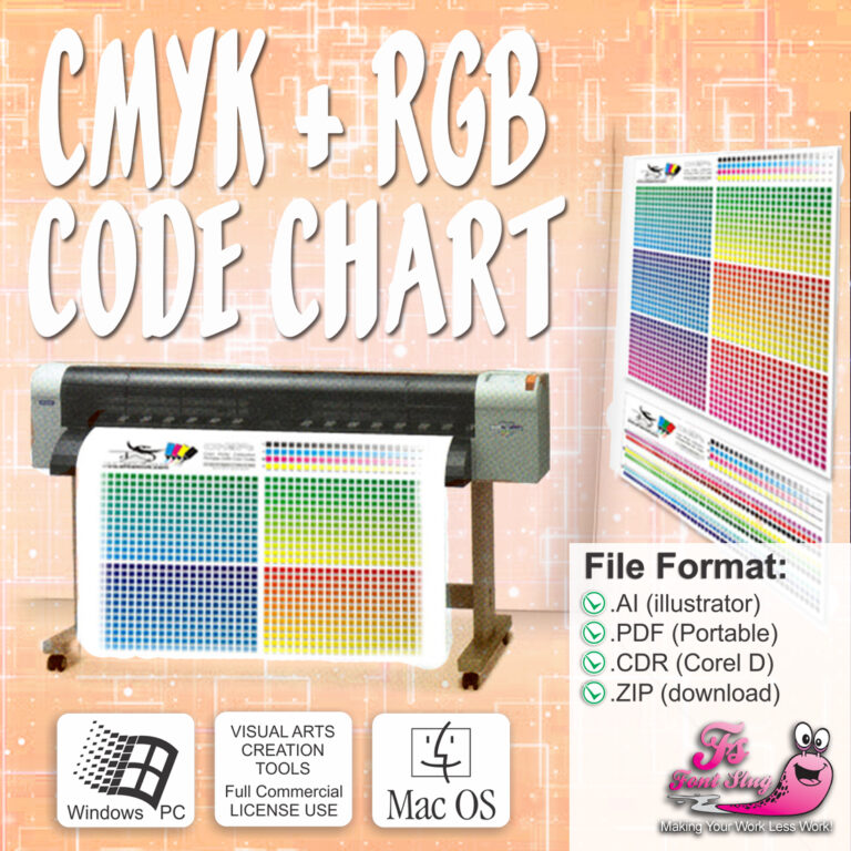 Visual Creator Resources CMYK and RGB Color Code Charts