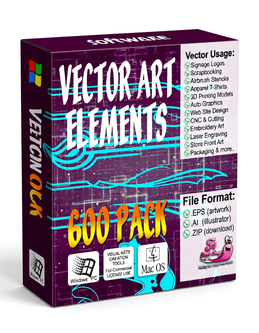 Visual Creator 600 Vector Collection Instant Download